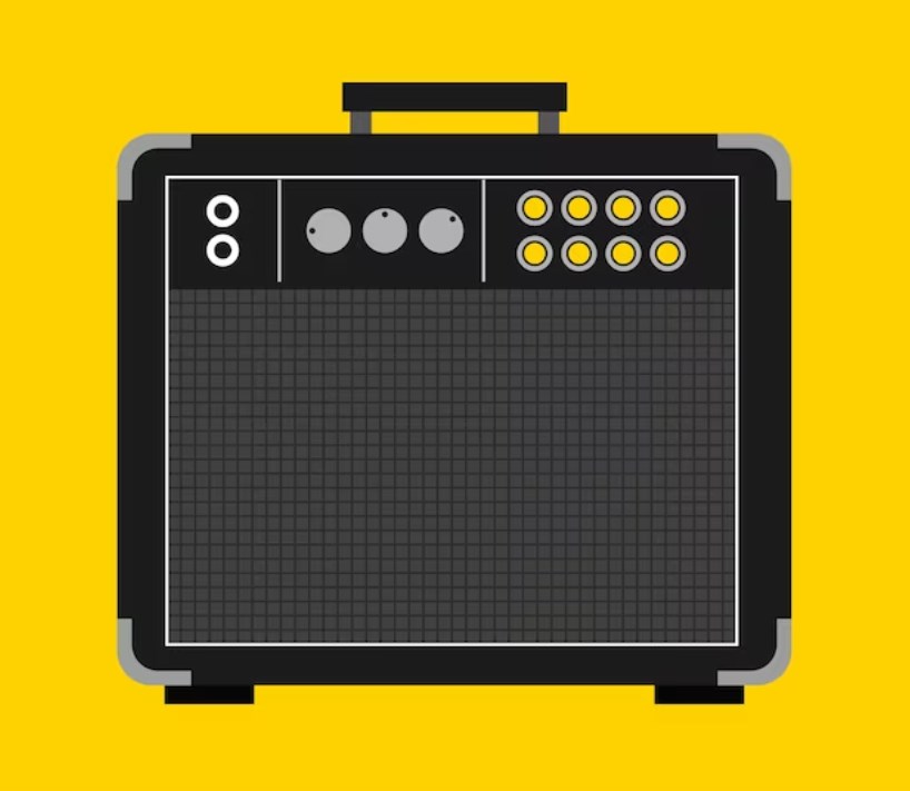 vector art:  a drum amplifier